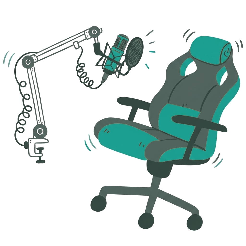 Gaming Chair and Microphone